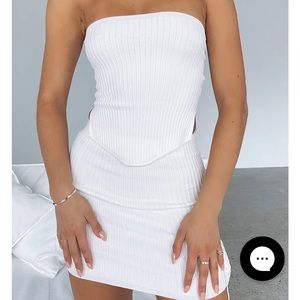 White fox white skirt set